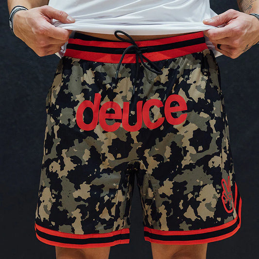 DEUCE VIBE SHORTS | CAMO RED