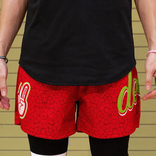 DEUCE MESH SHORTS | REVERSE GRINCH