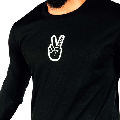 DEUCE ATHLETIC LONG SLEEVE SHIRT | BLACK