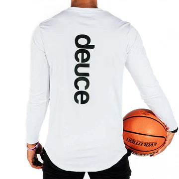 DEUCE ATHLETIC LONG SLEEVE SHIRT | WHITE