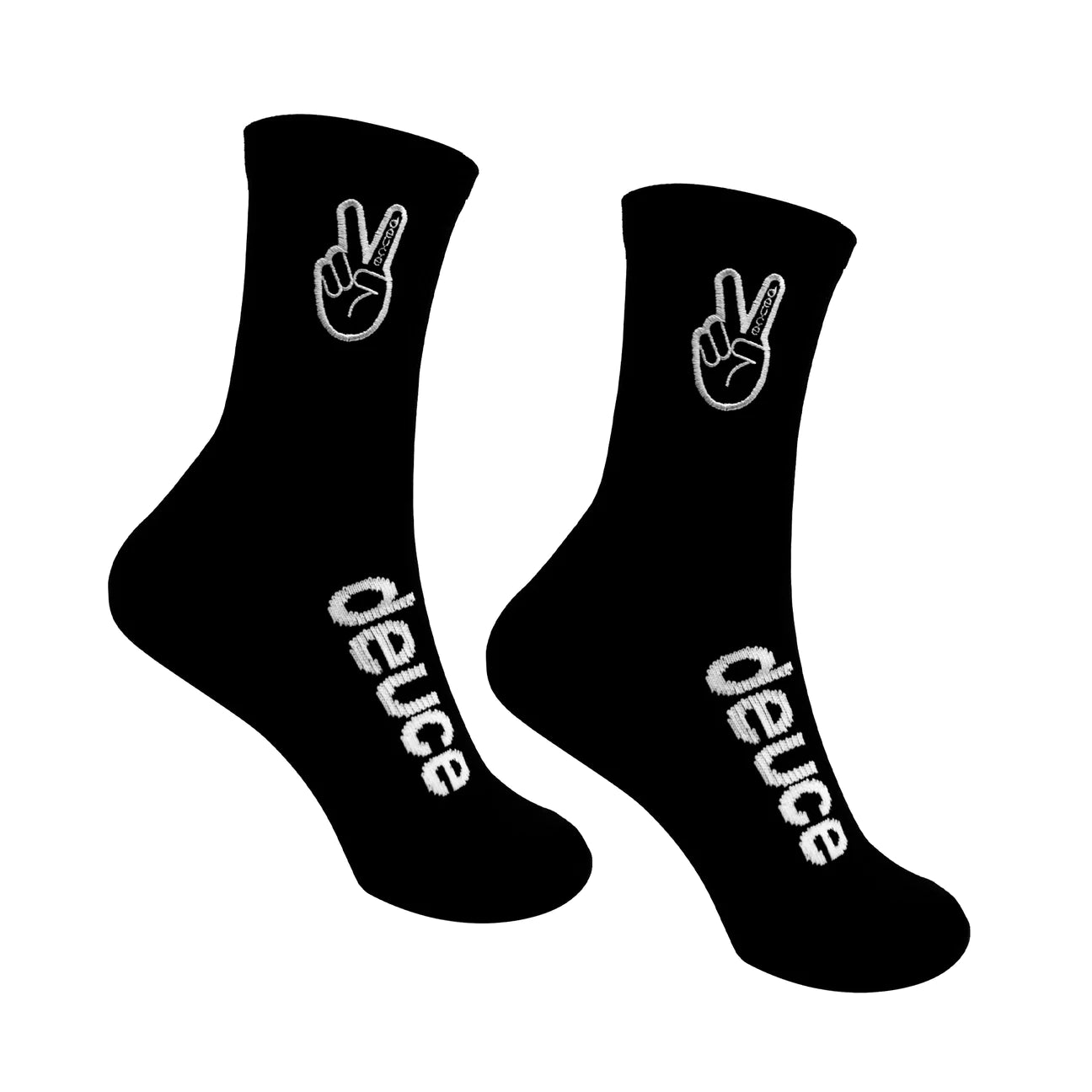 DEUCE MID SOCKS | BLACK