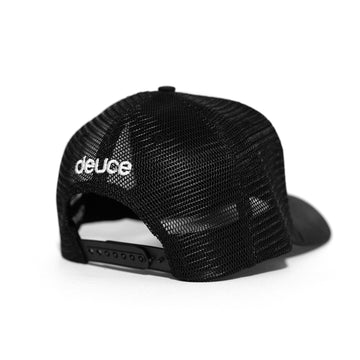 DEUCE PEACE TRUCKER HAT | BLACK/WHITE