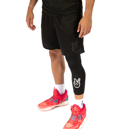 DEUCE ONE LEGGED BASKETBALL TIGHTS | BLACK