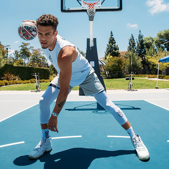 DEUCE 3/4 BASKETBALL TIGHTS | WHITE